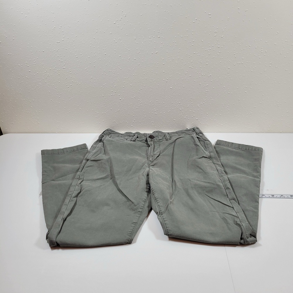 American Eagle Men's Jeans Flex Chinos Size 29x30 Green Khaki
